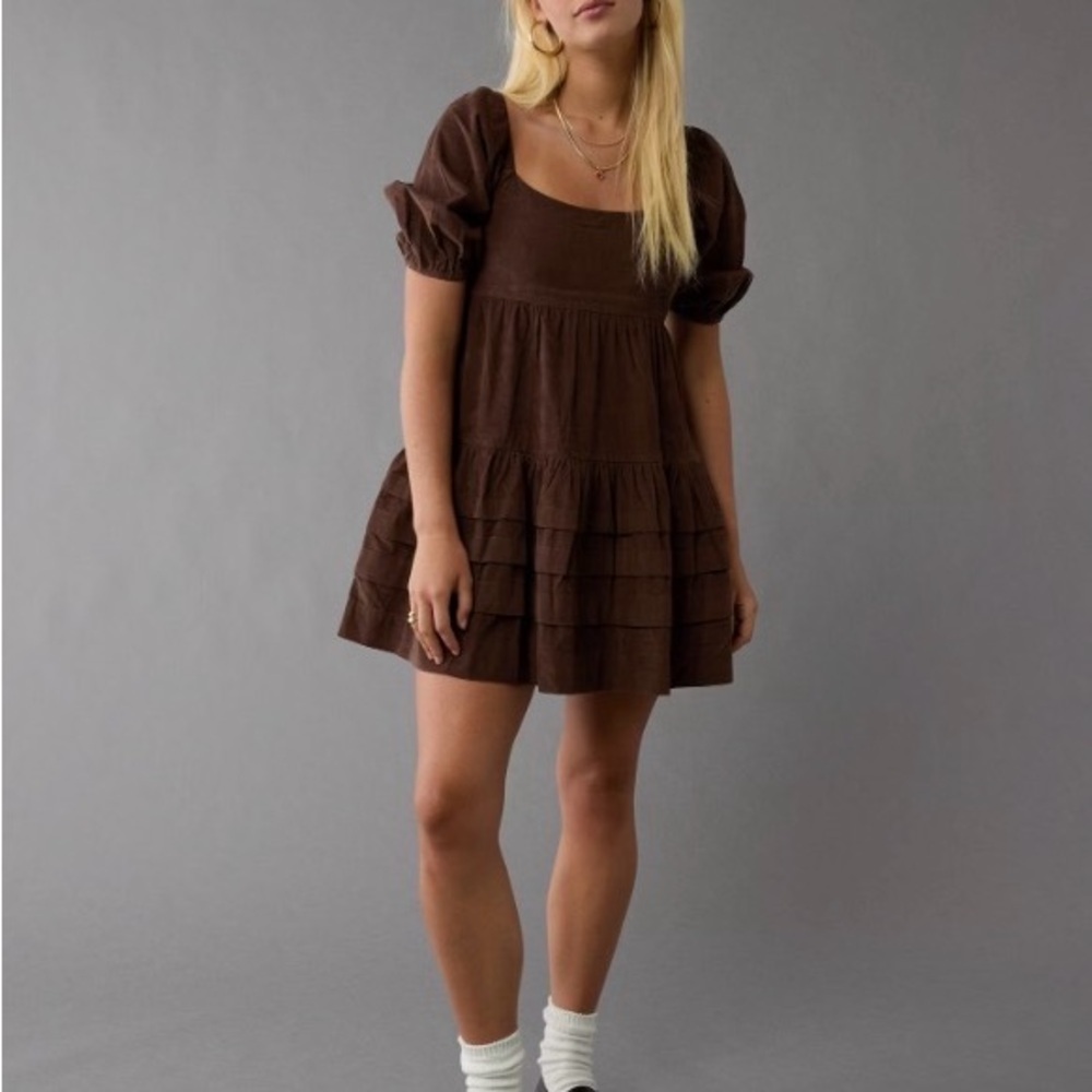 American Eagle Women’s Brown Corduroy Dress Size XXS
